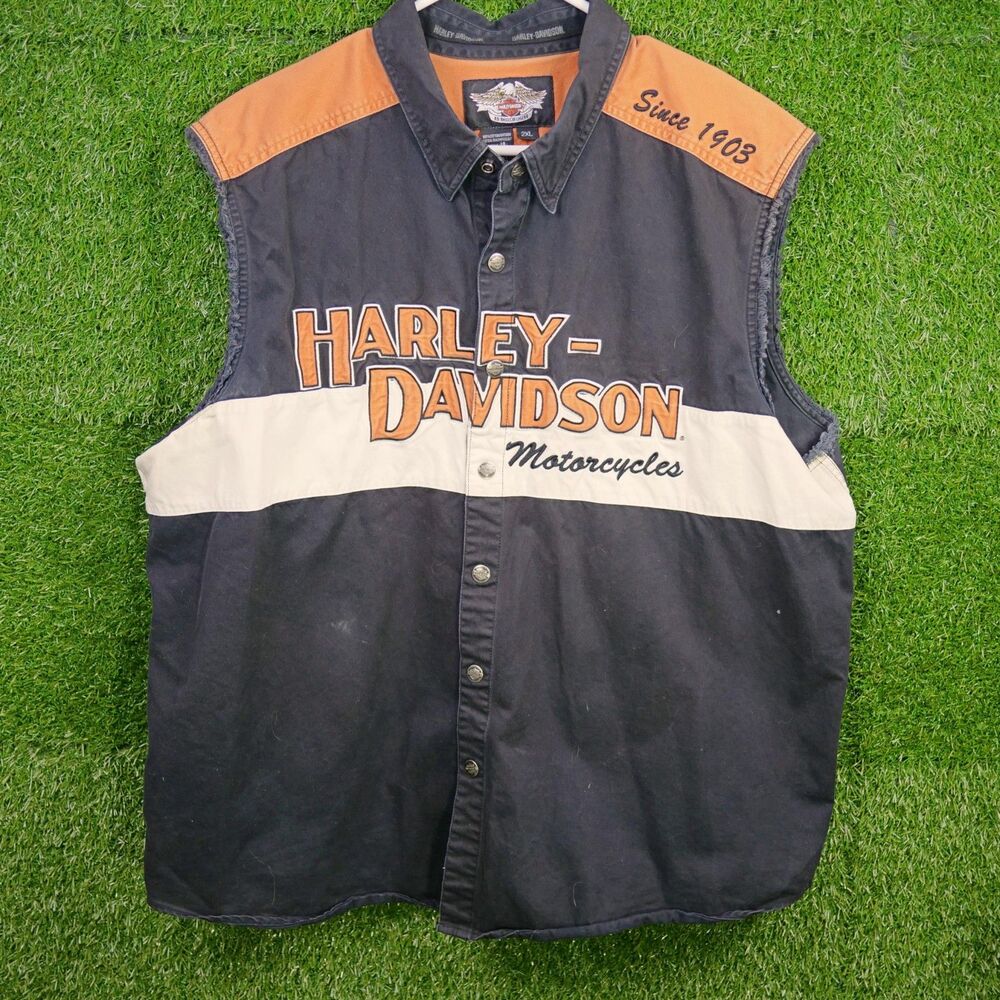 Harley-Davidson Vintage Prestige Blowout Sleeveless Shirt - Men's Size XXL